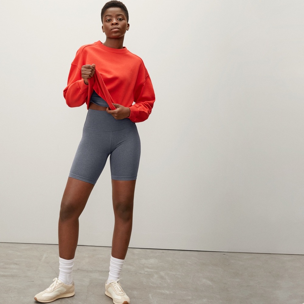 Everlane The Perform Bike Short (Heathered Charcoal)